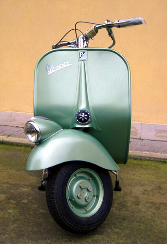 1951 metallic green Vespa 125