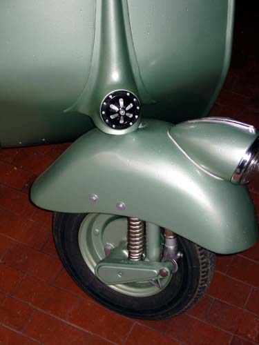 1951 metallic green Vespa 125