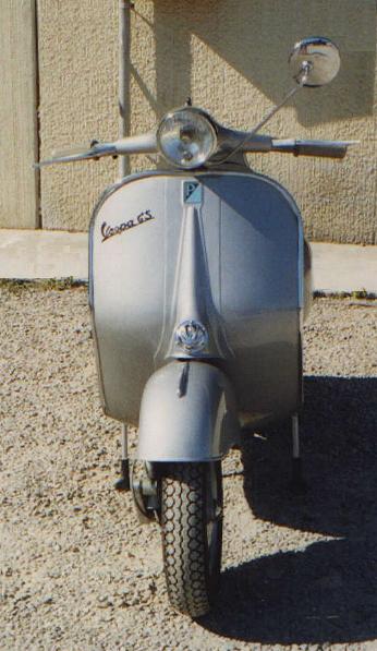 1960 silver Vespa GS 150cc