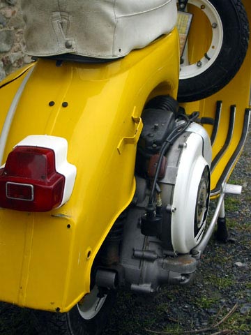 1963 yellow Vespa GL