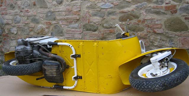 1963 yellow Vespa GL