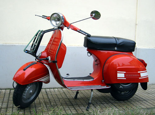 1973 red Vespa Rally 200