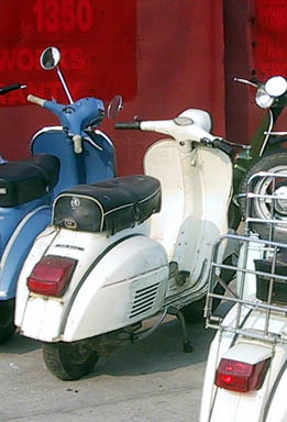 1965 white Vespa Gran Turismo 125cc